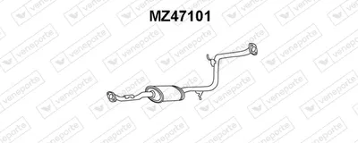 silenciador del medio Mazda 323 S IV