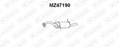 Silenciador posterior Mazda 323 F VI Hatchback