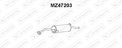 Silenciador posterior Mazda 323 S V