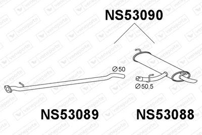 Silenciador posterior Nissan QASHQAI I