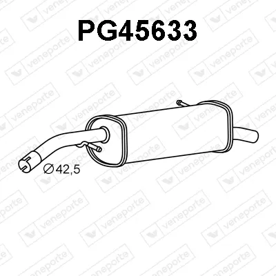 Silenciador posterior Citroën C3 I · Citroën C3 Pluriel · Citroën C2