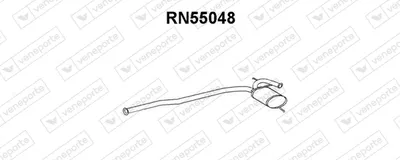 silenciador del medio Renault 19 I · Renault 19 I Chamade · Renault 19 II