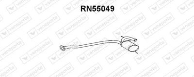 silenciador del medio Renault 19 I · Renault 19 I Chamade · Renault 19 II