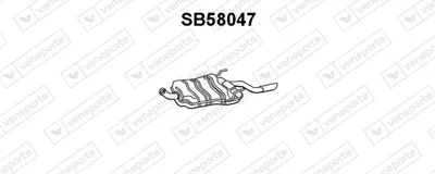Silenciador posterior Saab 9-3 · Saab 9-3 Cabriolet