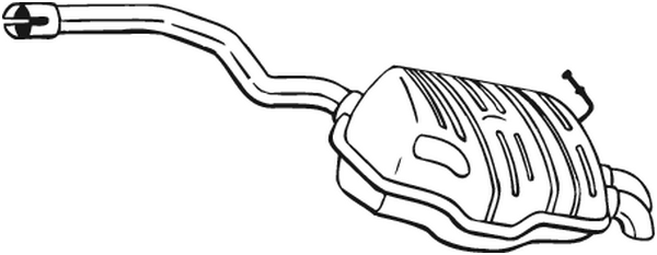 Silenciador posterior Audi A4 B6 · Audi A4 B6 Avant