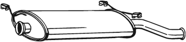 Silenciador posterior Citroën XSARA · Citroën XSARA Coupe · Citroën XSARA Hatchback Van