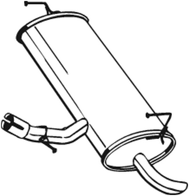 Silenciador posterior Nissan QASHQAI I · Nissan QASHQAI I VAN