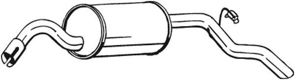 Silenciador posterior Ford ESCORT V · Ford ESCORT VI · Ford ESCORT VI Convertible