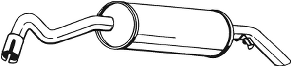 Silenciador posterior Ford ESCORT V Turnier · Ford ESCORT V Saloon · Ford ESCORT VI Saloon
