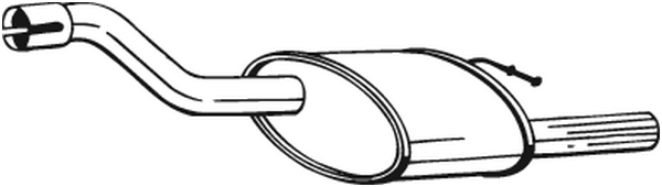 Silenciador posterior Ford FOCUS I Saloon