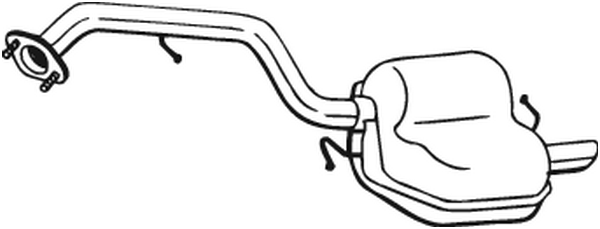 Silenciador posterior Mazda 5