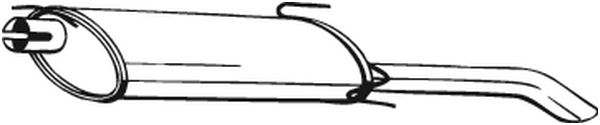 Silenciador posterior Opel ASTRA F Saloon · Opel ASTRA F CLASSIC Saloon · Vauxhall ASTRA Mk III Saloon