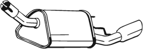 Silenciador posterior Opel TIGRA · Vauxhall TIGRA Mk I