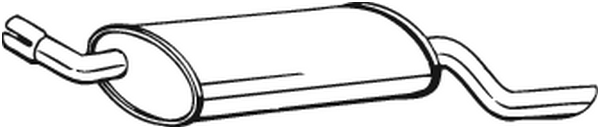 Silenciador posterior Opel COMBO Box Body/MPV · Opel CORSA B Estate · Vauxhall COMBO Mk I