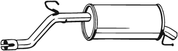Silenciador posterior Opel CORSA D · Opel CORSA D Hatchback Van · Opel CORSA E