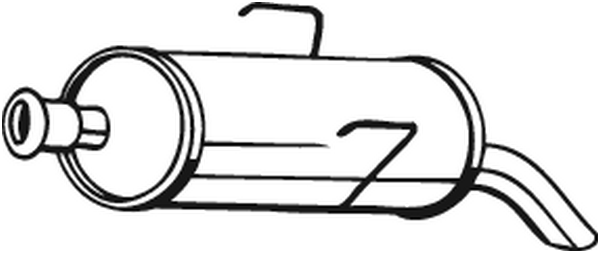 Silenciador posterior Peugeot 106 I · Peugeot 106 II · Peugeot 106 Van II Hatchback Van