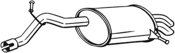Silenciador posterior Citroën C5 III · Citroën C5 III Break · Peugeot 407
