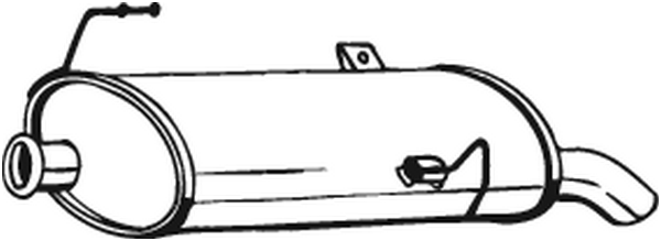 Silenciador posterior Peugeot 206 Hatchback · Peugeot 206 Van