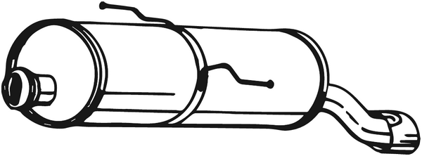 Silenciador posterior Peugeot 206 Hatchback · Peugeot 206 CC · Peugeot 206+