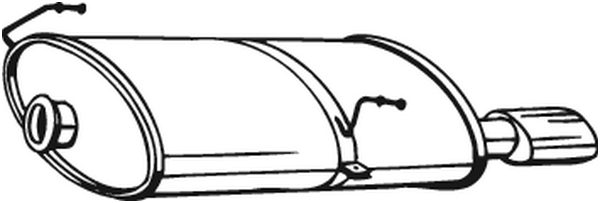 Silenciador posterior Peugeot 206 Hatchback · Peugeot 206 CC · Peugeot 206 SW