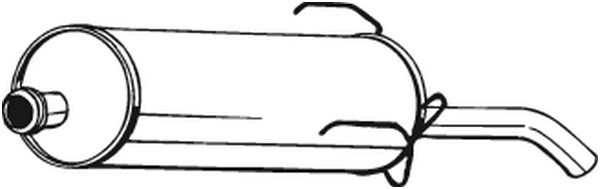 Silenciador posterior Peugeot 205 I Convertible · Peugeot 205 II · Peugeot 205 Hatchback Van