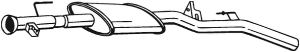 silenciador del medio Renault CLIO II · Renault CLIO II Hatchback Van · Renault THALIA I
