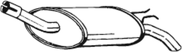 Silenciador posterior Renault TWINGO I · Renault TWINGO I Hatchback Van