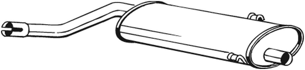 silenciador del medio Saab 900 I Convertible · Saab 900 I Combi Coupe
