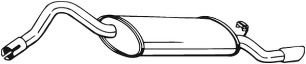 Silenciador posterior Skoda FELICIA I · Skoda FELICIA II