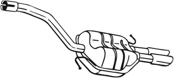 Silenciador posterior Vw PASSAT B6 · Vw PASSAT B6 Variant · Vw PASSAT CC B6