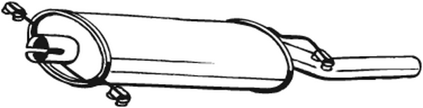 Silenciador posterior Vw GOLF I Cabriolet