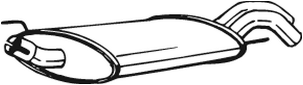 Silenciador posterior Vw GOLF III Cabriolet · Vw GOLF III · Vw GOLF IV Cabriolet