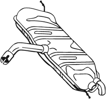 Silenciador posterior Vw GOLF V · Vw GOLF PLUS V