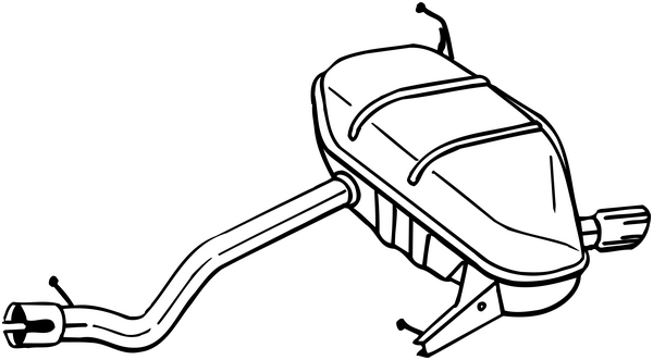 Silenciador posterior Bmw 1