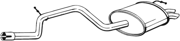 Silenciador posterior Ford MONDEO II · Ford MONDEO II Saloon