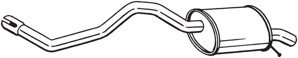Silenciador posterior Renault CLIO III · Renault CLIO III Grandtour · Renault CLIO IV