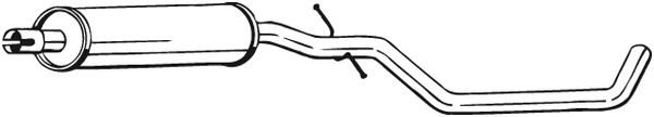 silenciador del medio Audi A3 · Audi A3 Sportback · Seat ALTEA