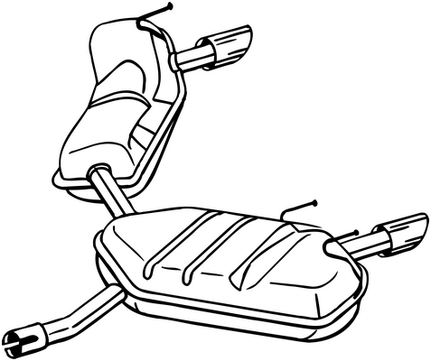 Silenciador posterior Opel SIGNUM Hatchback · Vauxhall SIGNUM