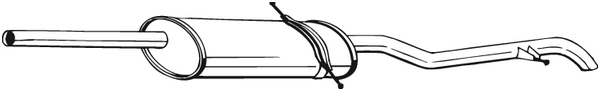 Silenciador posterior Mercedes-Benz A-CLASS