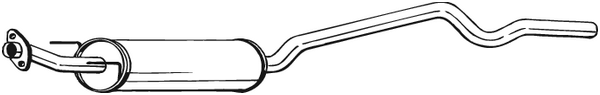 silenciador del medio Opel ASTRA F Saloon · Opel ASTRA F Hatchback · Vauxhall ASTRA Mk III Hatchback