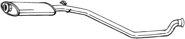 silenciador del medio Peugeot 306 Hatchback