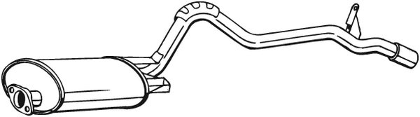 Silenciador posterior Mitsubishi L200