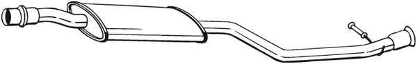 silenciador del medio Citroën XSARA PICASSO