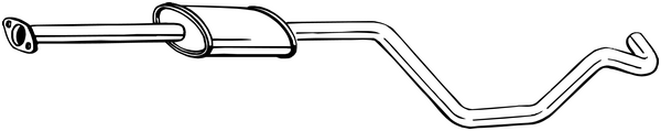 silenciador del medio Opel ASTRA J · Opel ASTRA J Sports Tourer · Opel ASTRA J GTC