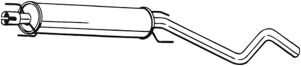 silenciador del medio Opel ASTRA G Hatchback · Opel ASTRA G Estate · Opel ASTRA G Saloon