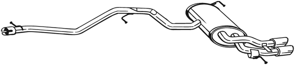 Silenciador posterior Vw TIGUAN · Vw TIGUAN VAN