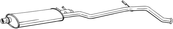 silenciador del medio Peugeot 406 · Peugeot 406 Break · Peugeot 406 Coupe