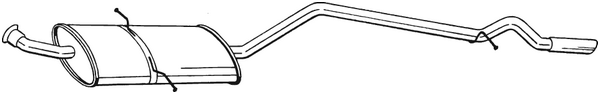 Silenciador posterior Mercedes-Benz A-CLASS
