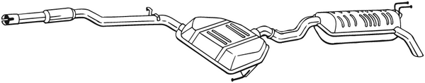 Silenciador posterior Fiat BRAVA · Fiat BRAVO I