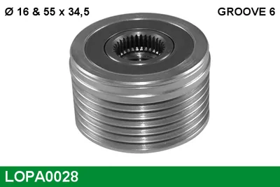 Rueda libre alternador Citroën EVASION MPV · Citroën JUMPY I · Citroën JUMPER I Van
